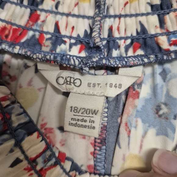 Cato Floral Sleeveless Blouse 18/20 - Picture 3 of 6